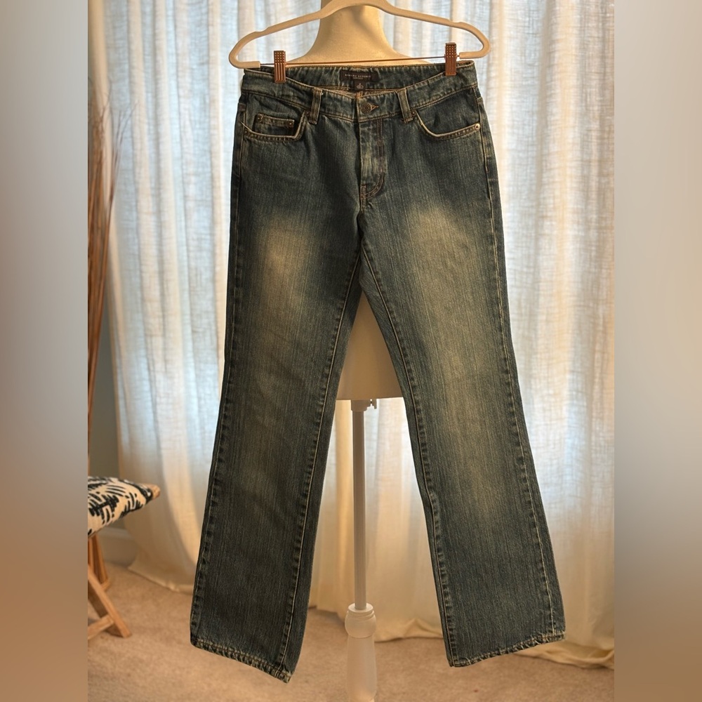 Banana Republic Jeans 100% Denim Vintage Y2K Size 2 Low Rise Straight Leg EUC
